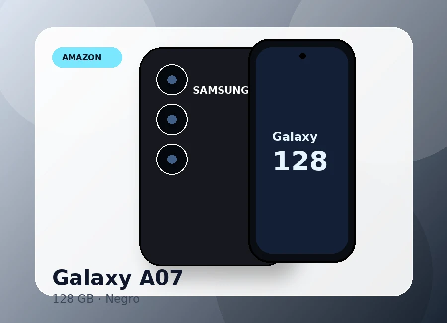 Samsung Galaxy A07 128GB Negro en Amazon